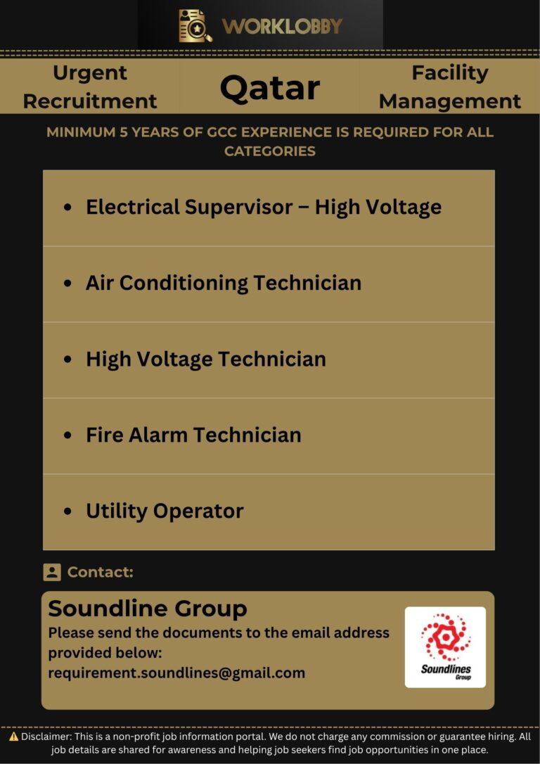 Requirement for Leading Facility Management Company – Qatar -2025