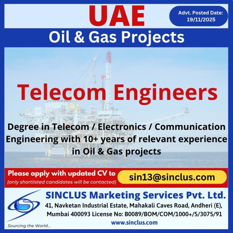 Telecom Engineer Jobs in Gulf – Telecom Engineers