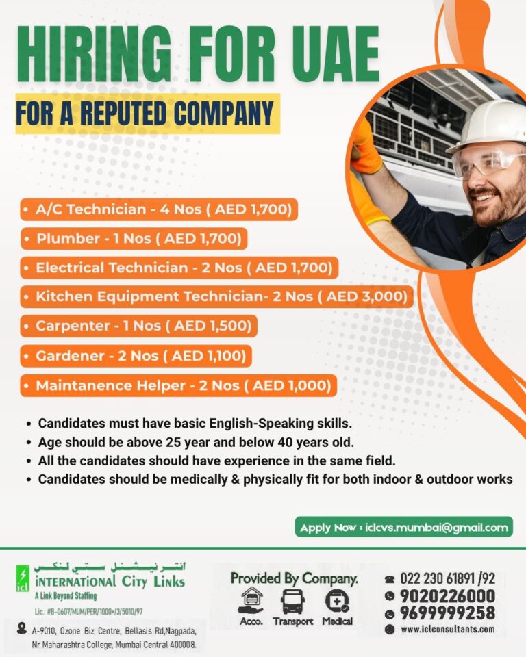 UA Jobs in Gulf – Various Positions