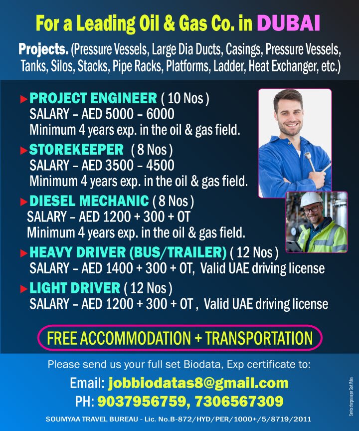 Project Engineer Jobs in United Arab Emirates – 10 Positions