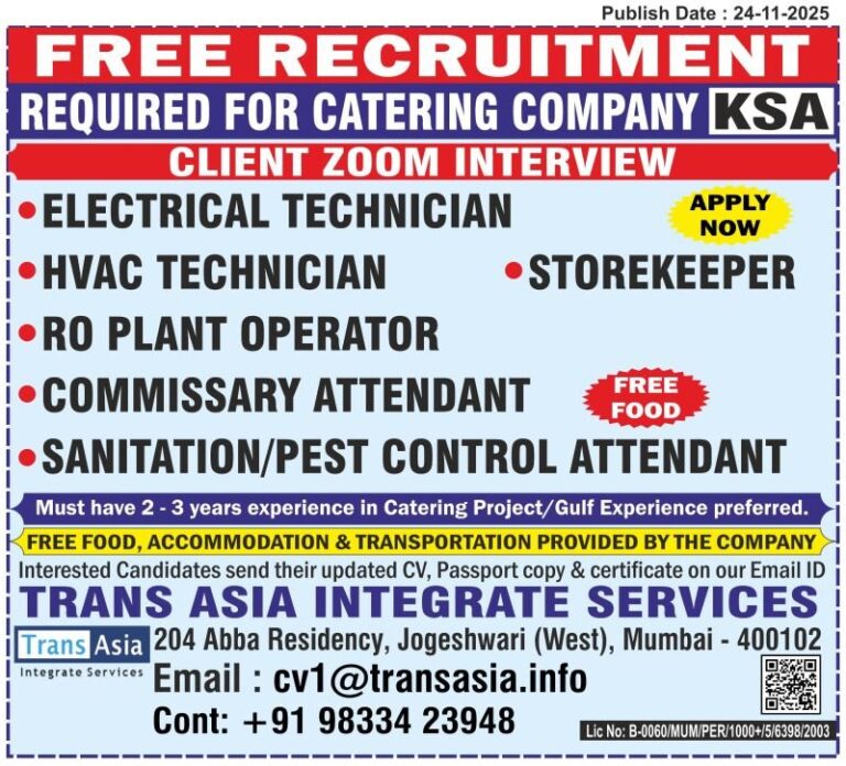 Electrical Technician Jobs in Gulf – Multiple Positions