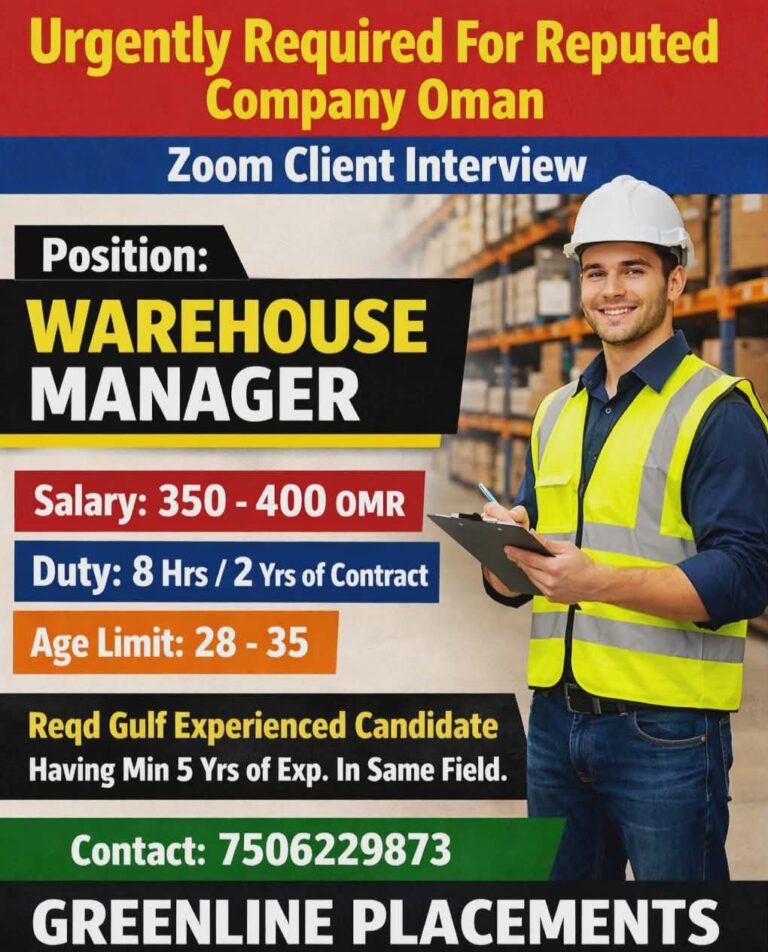 Manager Jobs in Gulf – Managerial Position