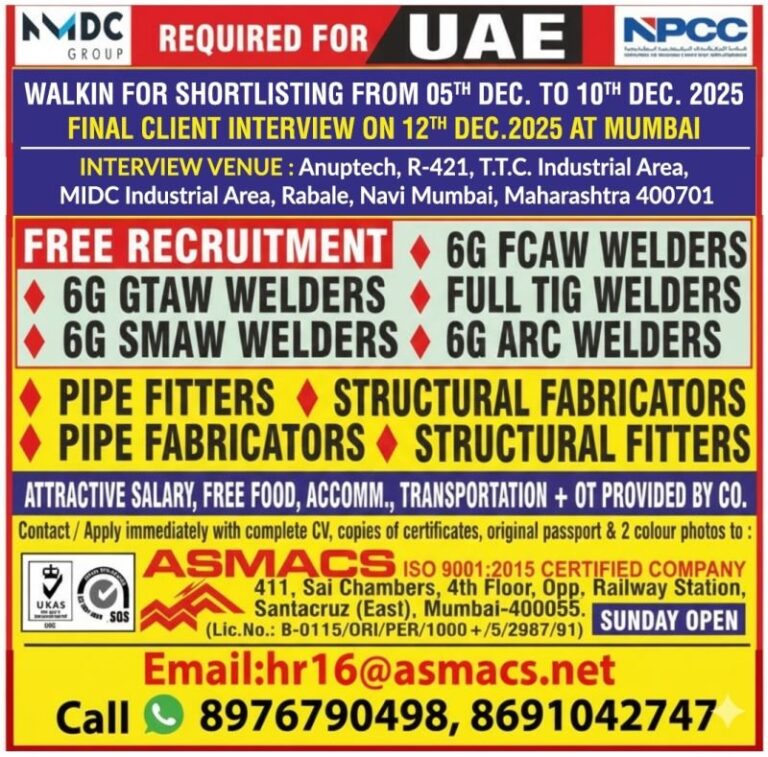 Welding Jobs in United States – 4 Positions