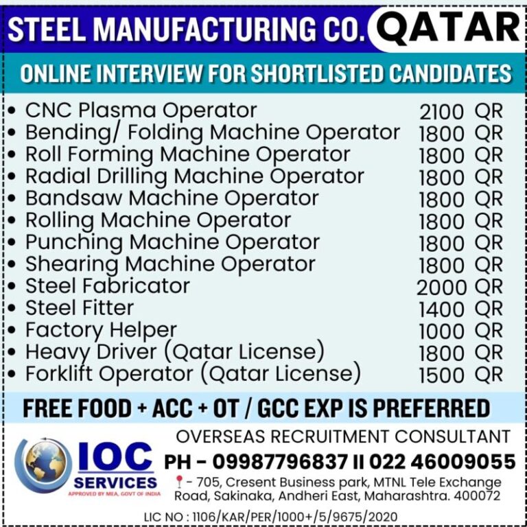 Forklift Operator Jobs in Qatar – Multiple Positions