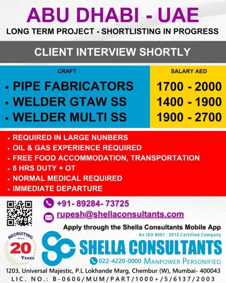 Engineering Jobs in UAE – Multiple Positions
