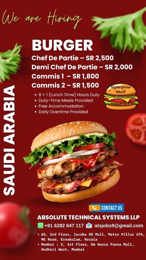 Chef Jobs in Gulf – Multiple Positions