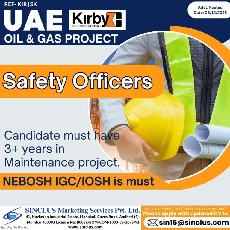 Maintenance Jobs in UAE – Project Maintenance