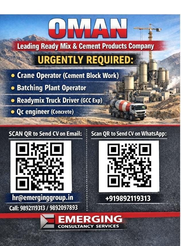 Crane Operator Jobs in Gulf – Cement Block Work