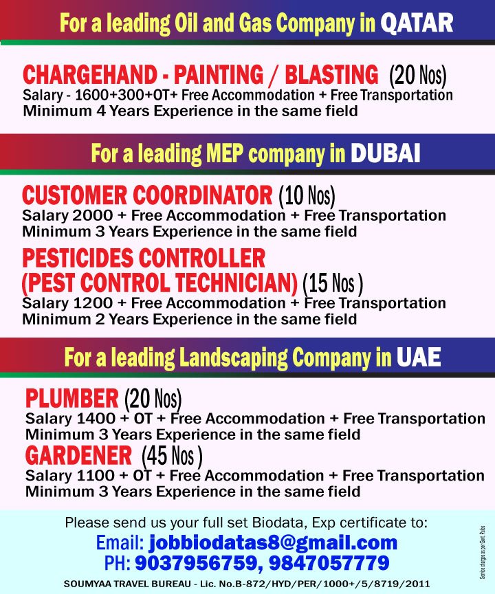 Oil and Gas Jobs in Qatar – Multiple Positions