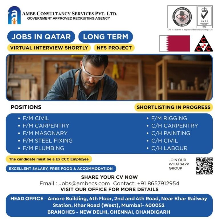 Civil Jobs in Gulf – Engineering Positions