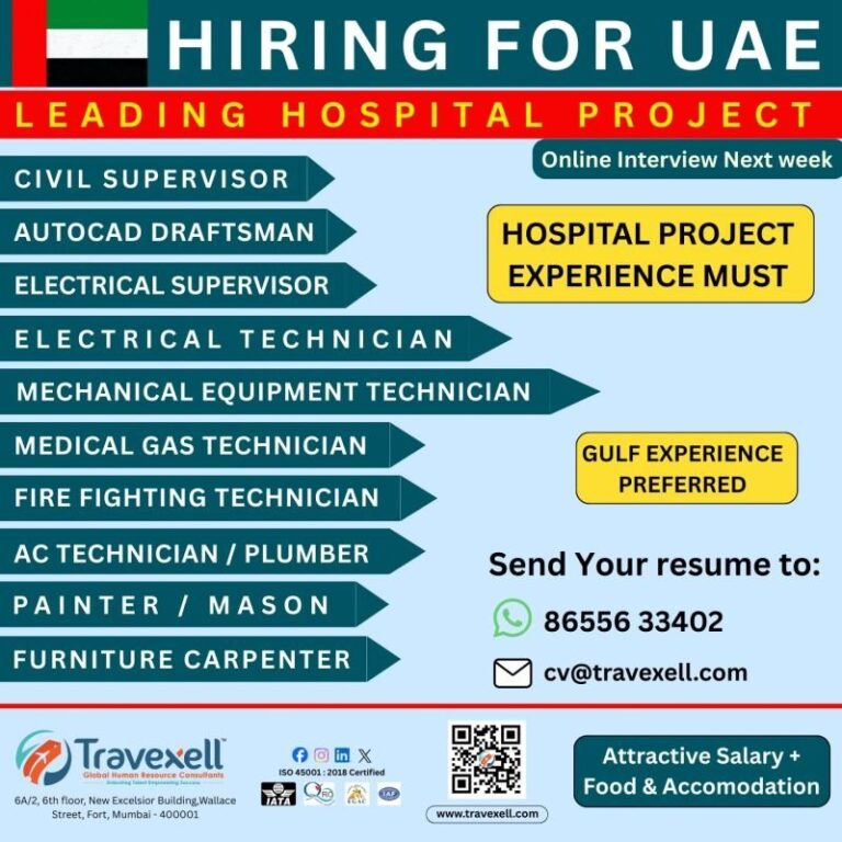 Civil Supervisor Jobs in UAE – Civil Supervisor