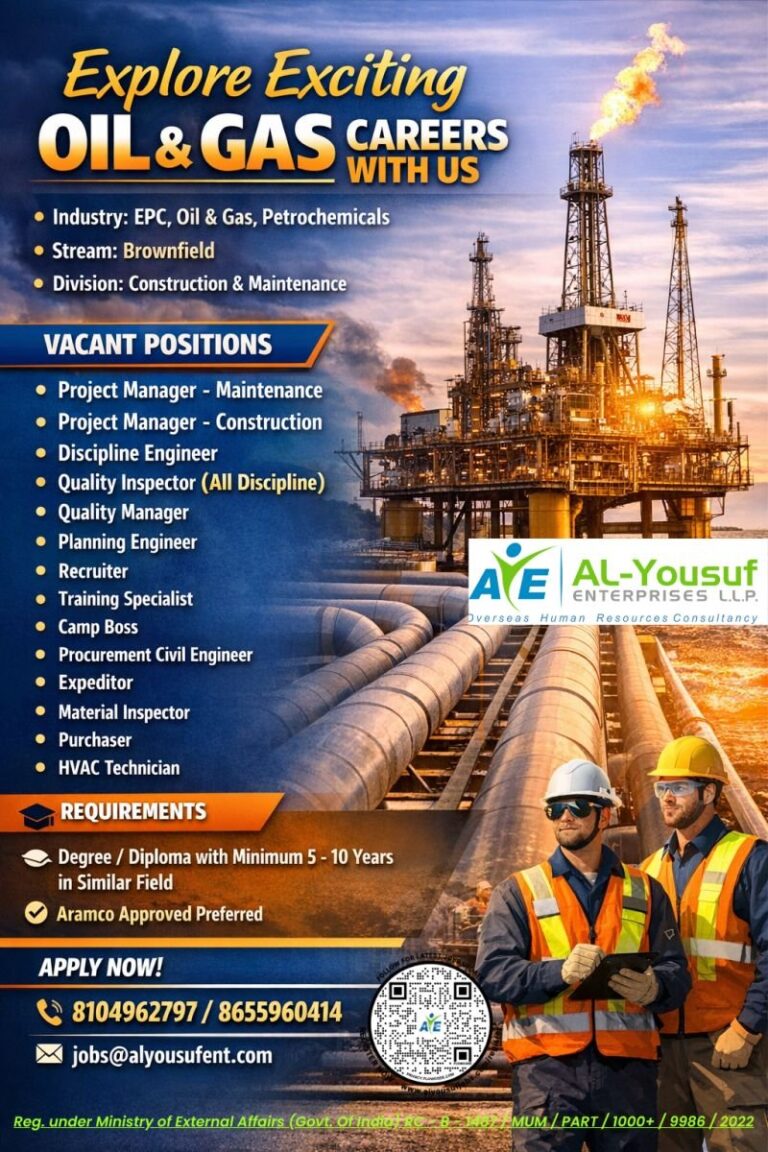 Email: jobs@alyousufent.com